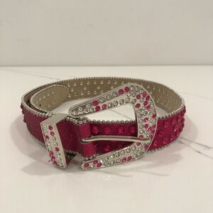 BKE Pink Rhinestone Belt